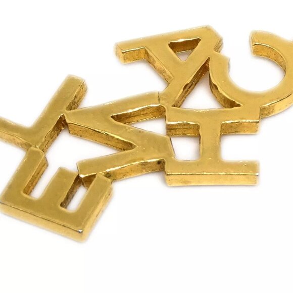 Chanel Gold Dangle Earrings Clip-On - Picture 3 of 4